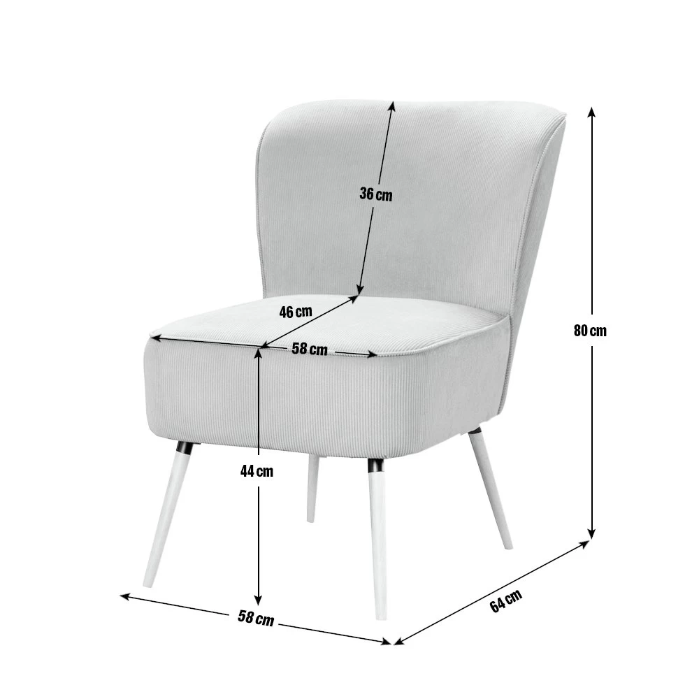 Habitat Eppy Fabric Accent Chair - Blue - Image 5