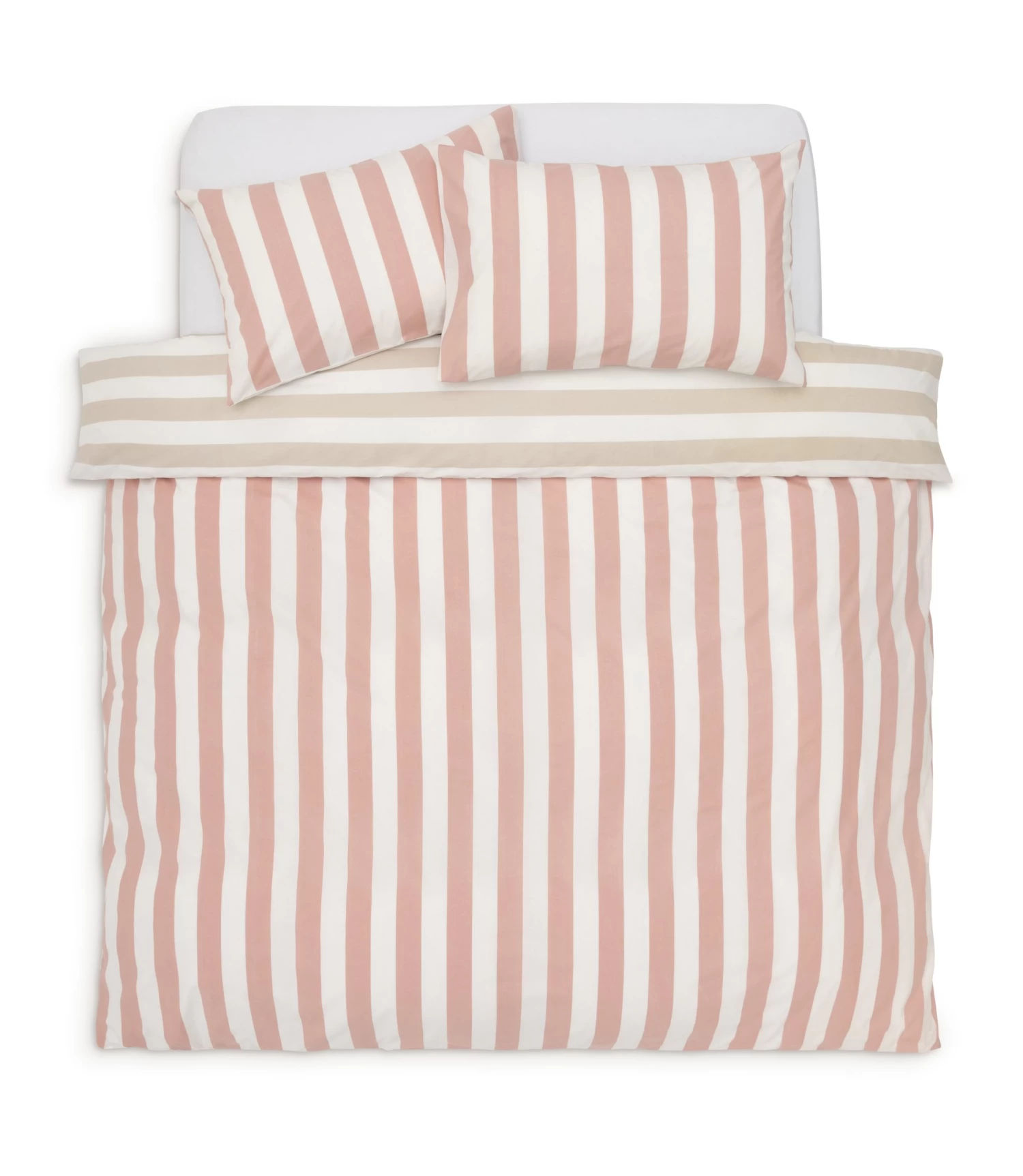 Habitat Summer Haze Stripe Pink Bedding Set - Single - Image 3