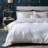 Habitat Cotton 180 TC Oxford Edge White Bedding Set- Double