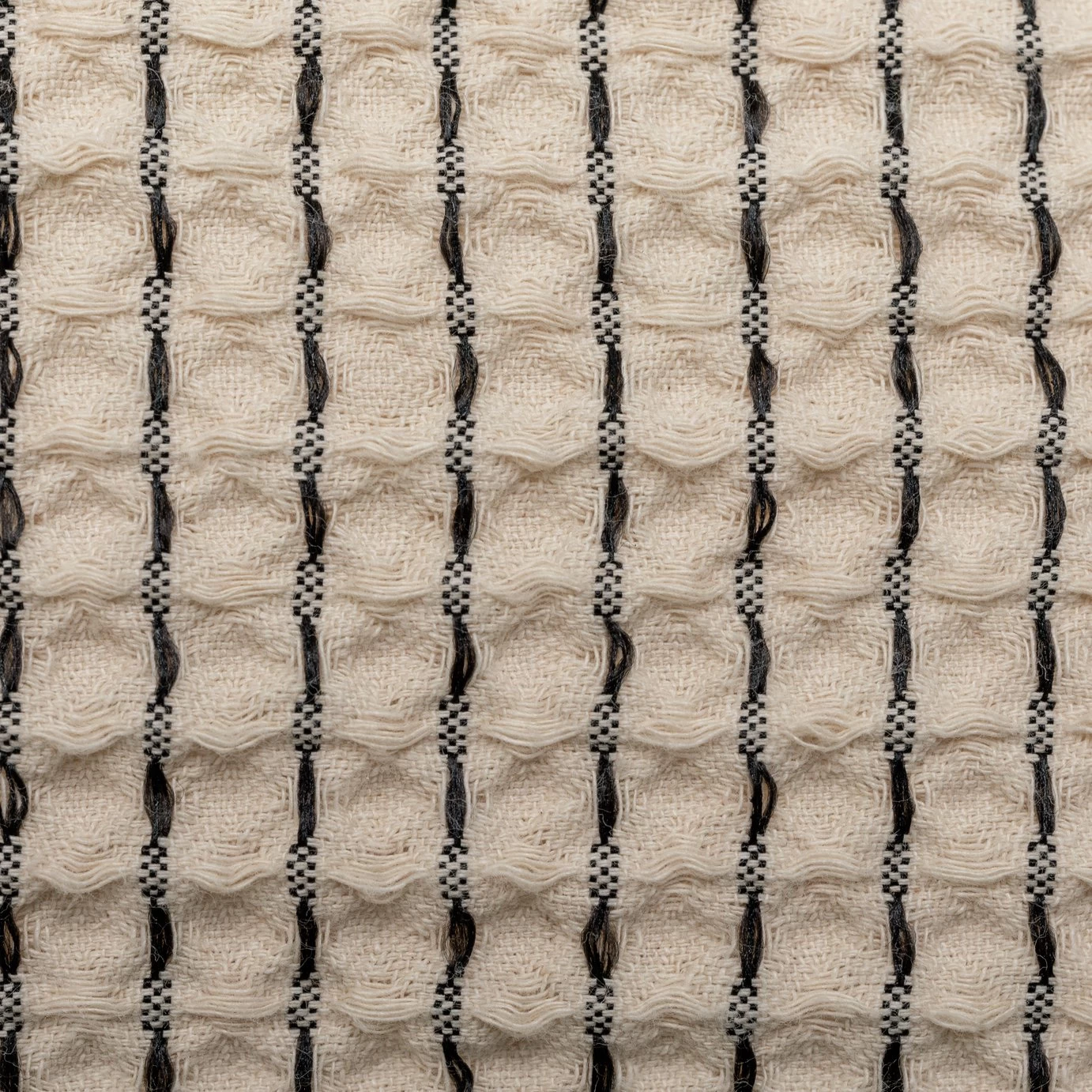 Habitat Cotton Contrast Waffle Beige Bedding Set - Single - Image 2