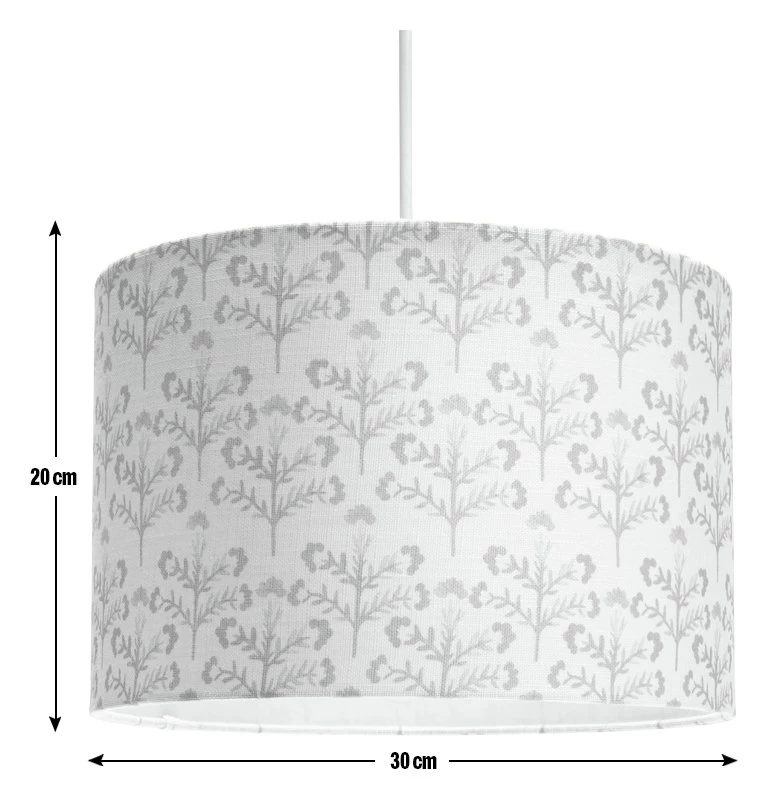 Habitat Floral Print Faux Linen Shade - Cream And Orange - Image 3