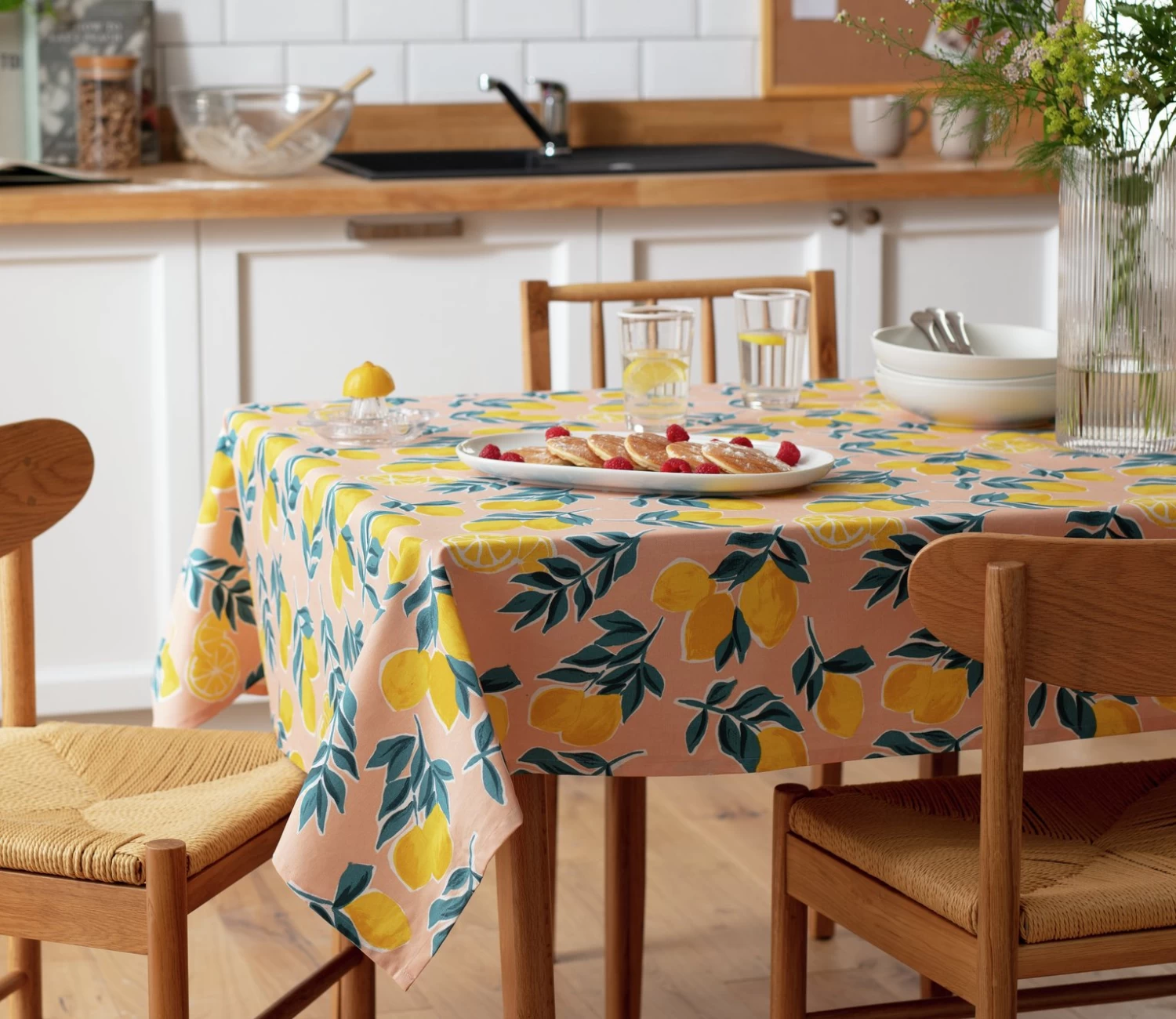 Habitat Lemons Wipe Clean Tablecloth - Multicoloured - Image 2