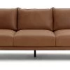 Habitat Moore Leather 4 Seater Sofa - Tan