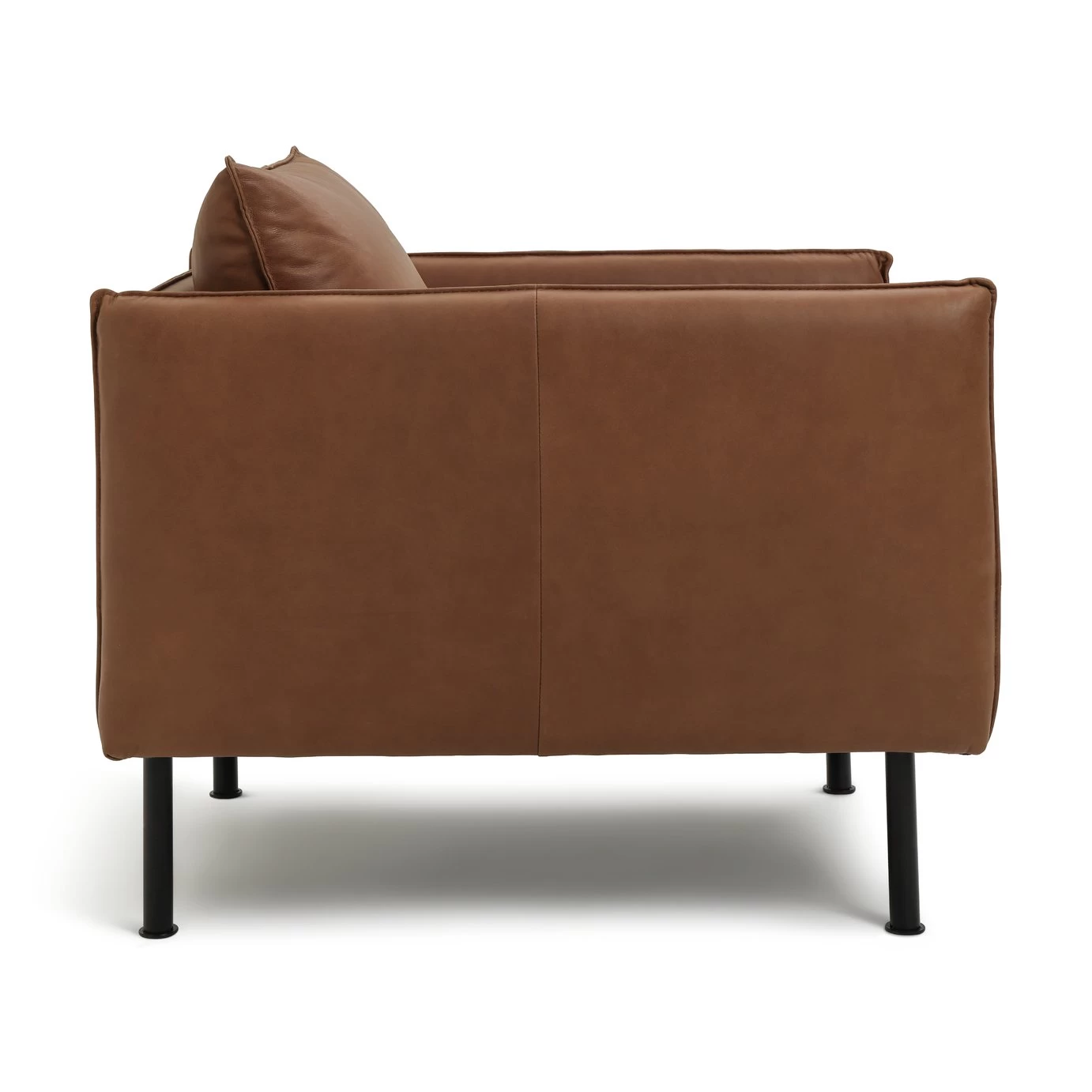 Habitat Moore Leather Armchair - Tan - Image 7