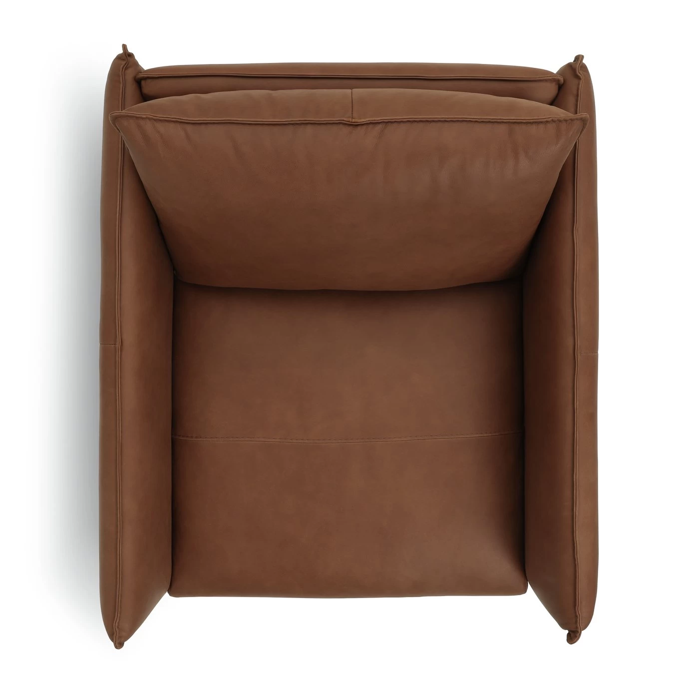 Habitat Moore Leather Armchair - Tan - Image 8