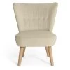 Habitat Alexis Velvet Cocktail Chair - Cream