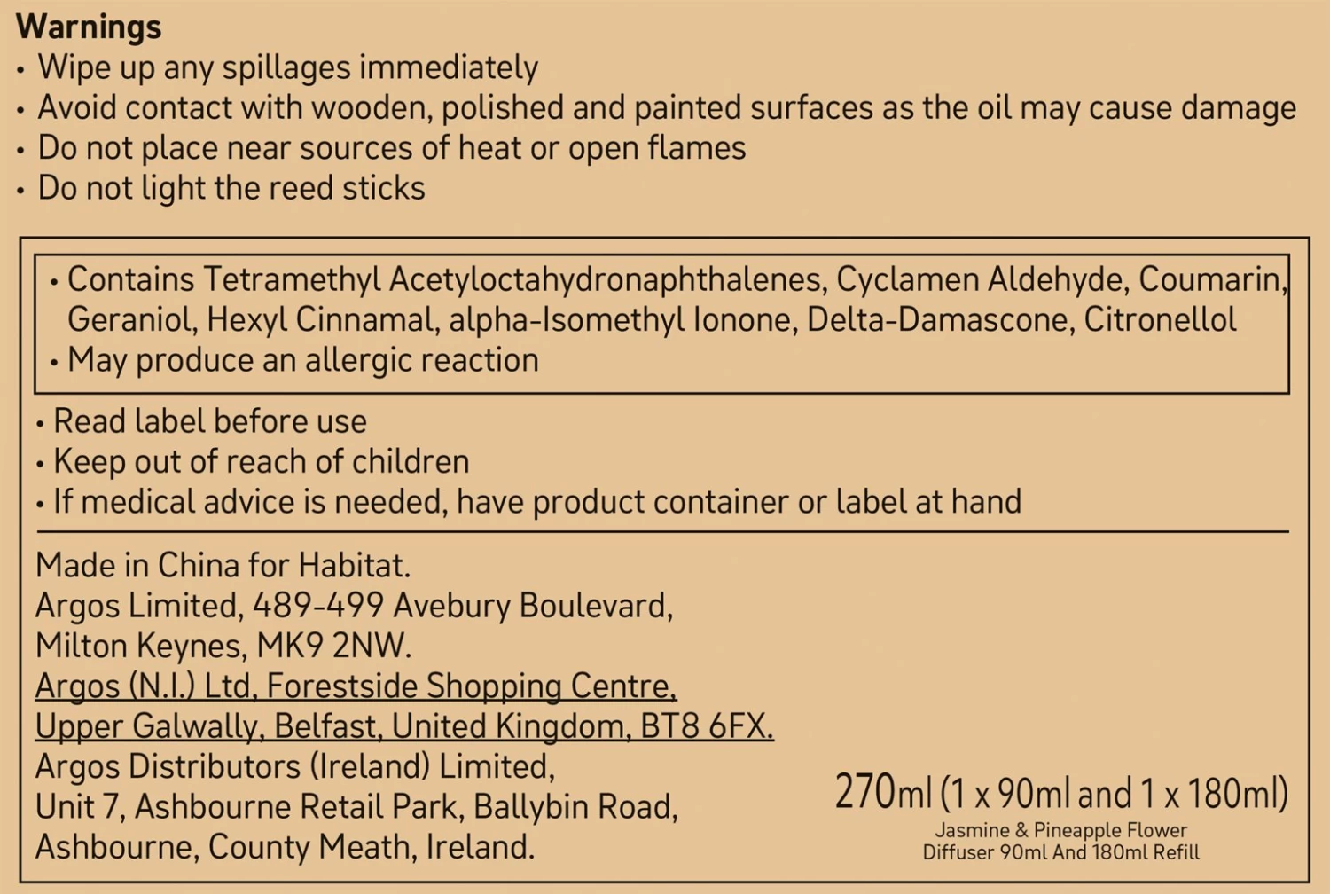Habitat Diffuser & Refill Set - Jasmine & Pineapple Flower - Image 4