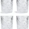 Habitat Palm Design Transparent Tumbler - Pack Of 4