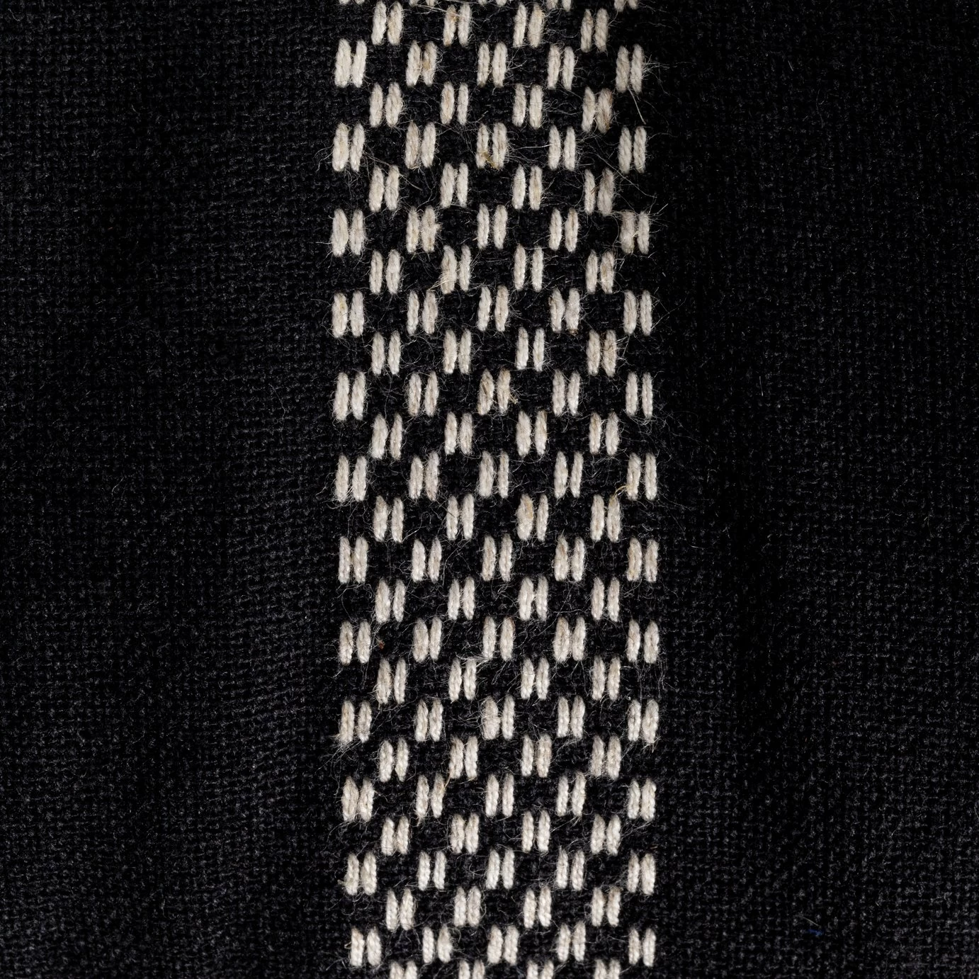 Habitat Woven Stripe Pack Of 2 Seat Cushion - Black - Image 3