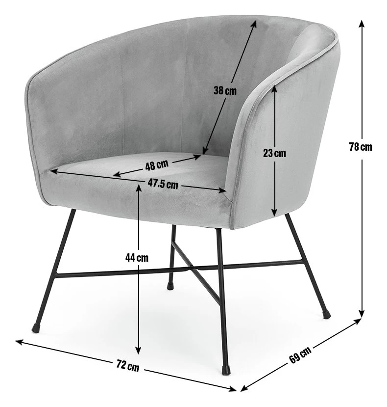 Habitat Jax Metal Accent Chair - Mint Green - Image 4