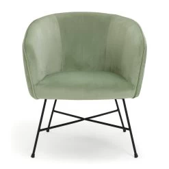 Habitat Jax Metal Accent Chair - Mint Green