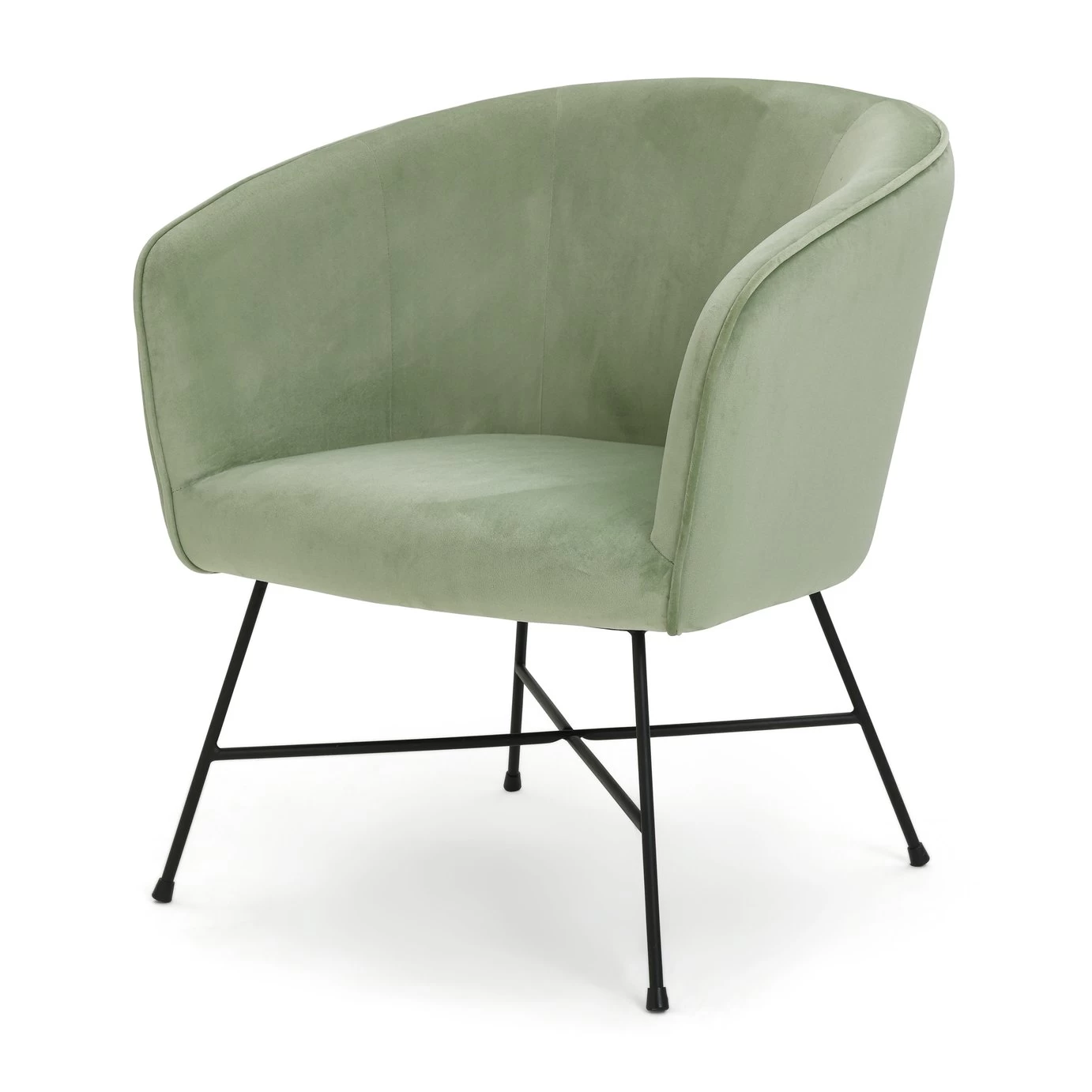 Habitat Jax Metal Accent Chair - Mint Green - Image 5