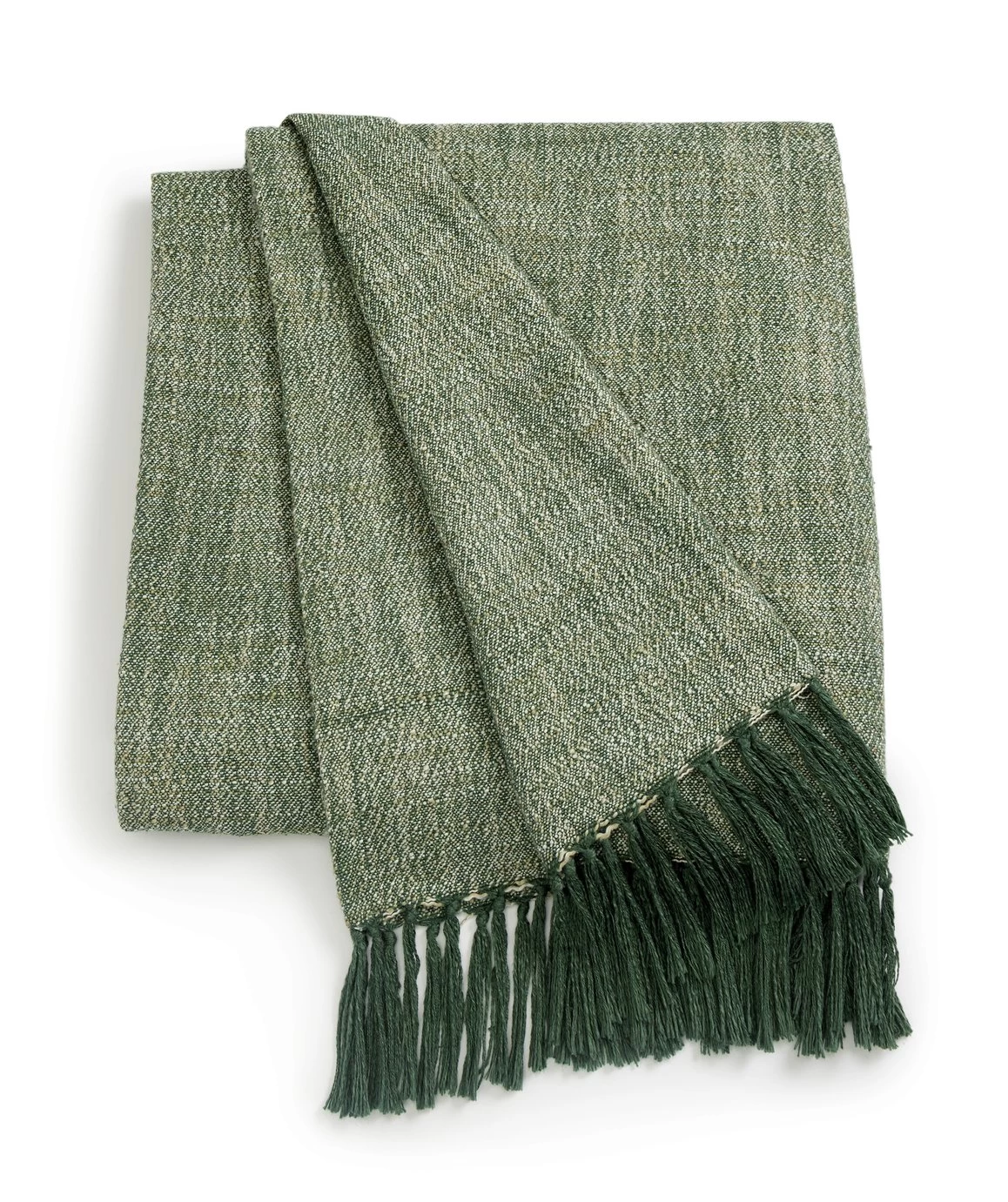 Habitat Recycled Throw - Green - 125x150cm - Image 3