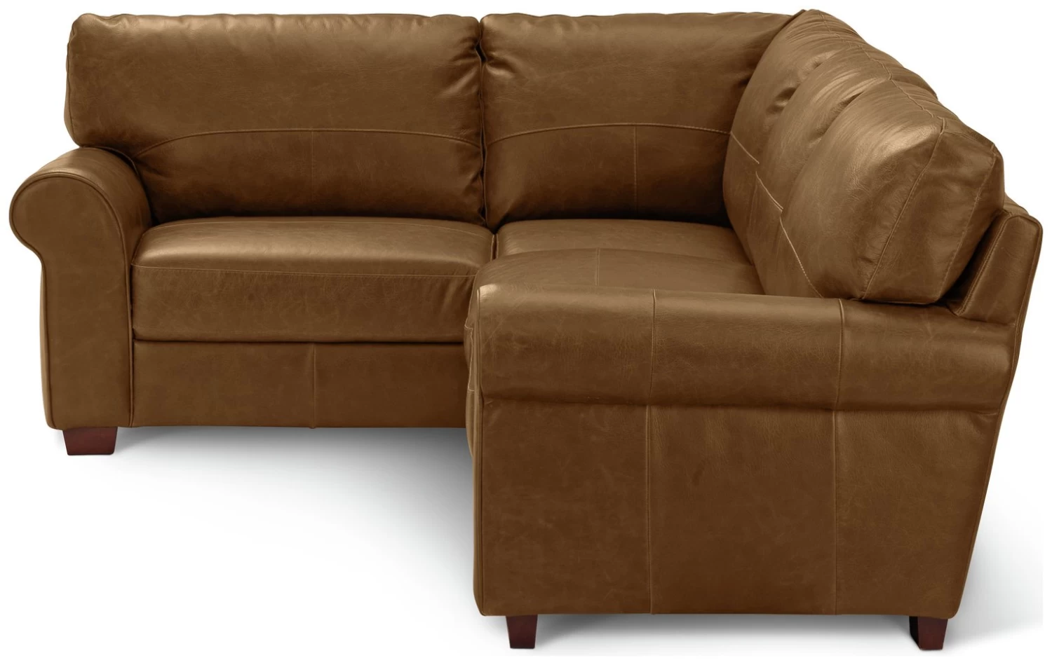 Habitat Salisbury Leather Right Hand Corner Sofa - Tan - Image 3