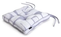 Habitat Brushstroke Pack Of 2 Seat Cushion - Grey