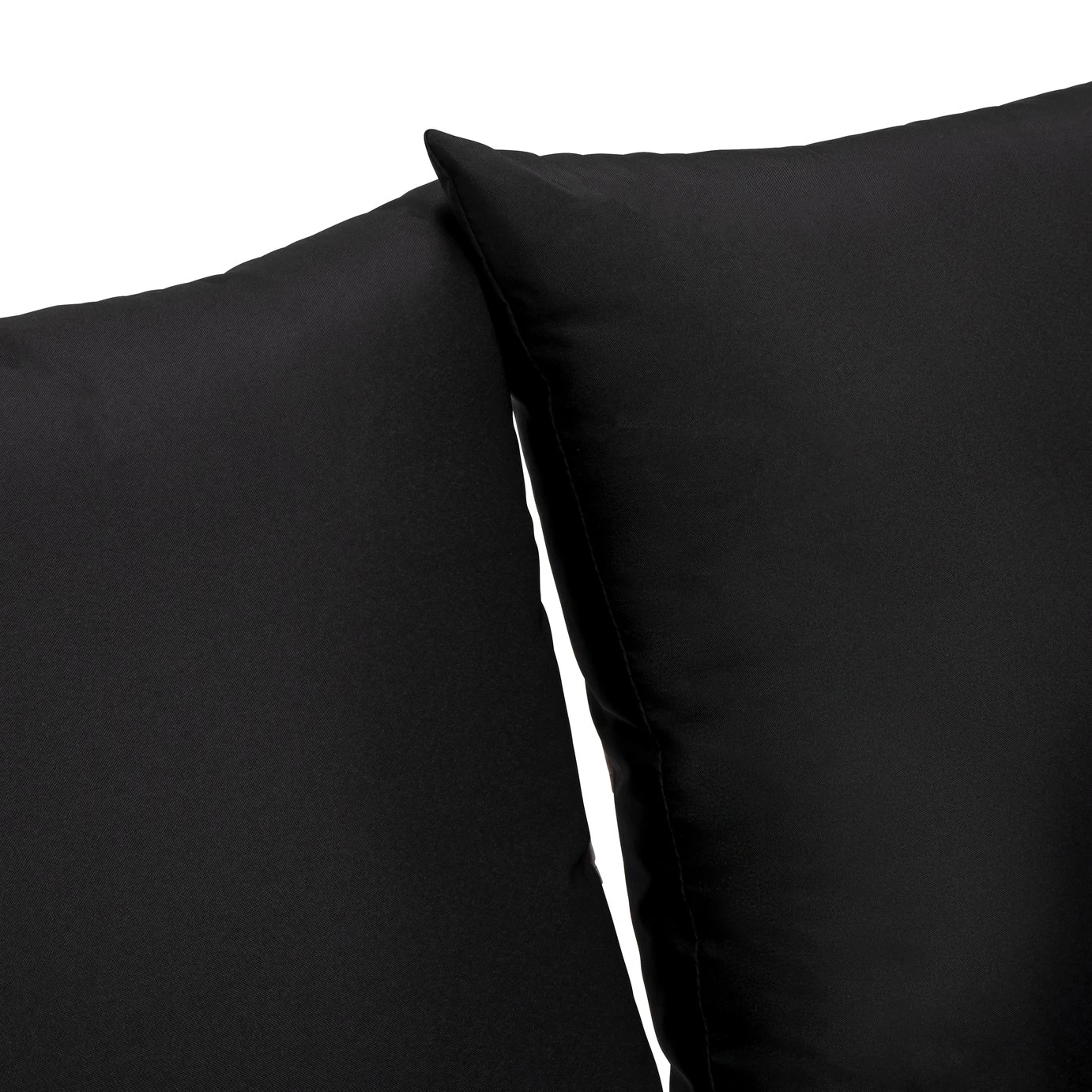 Habitat 7 Seater Rattan Effect Garden Corner Sofa Set- Black - Image 10