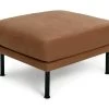 Habitat Moore Leather Ottoman Footstool - Tan