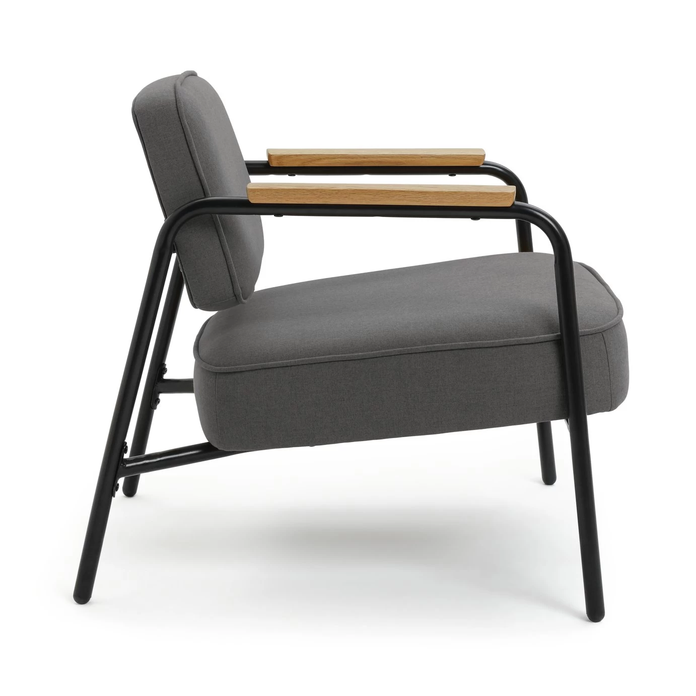 Habitat Jesper Fabric Accent Chair - Grey - Image 7