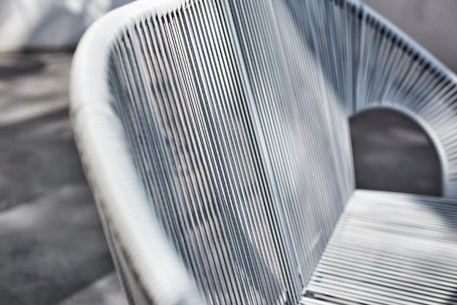 Habitat Nordic 4 Seater Rattan Garden Bistro Set - Grey - Image 8