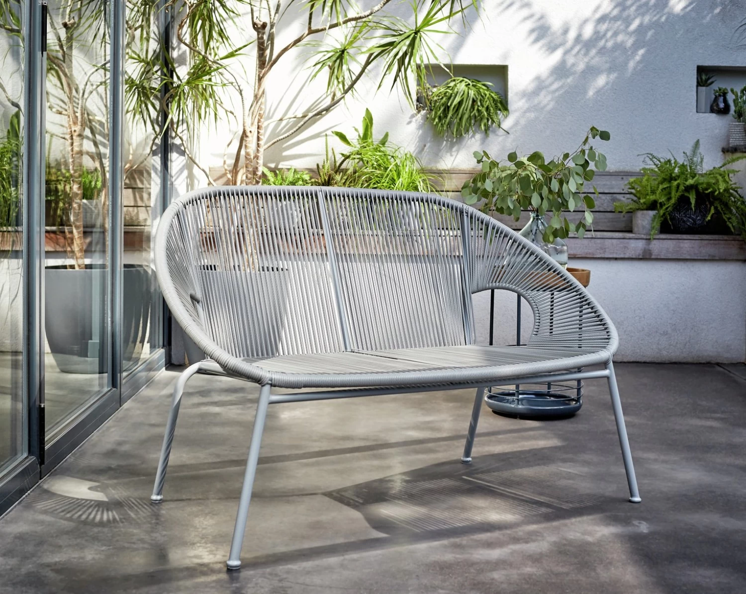 Habitat Nordic 4 Seater Rattan Garden Bistro Set - Grey - Image 7