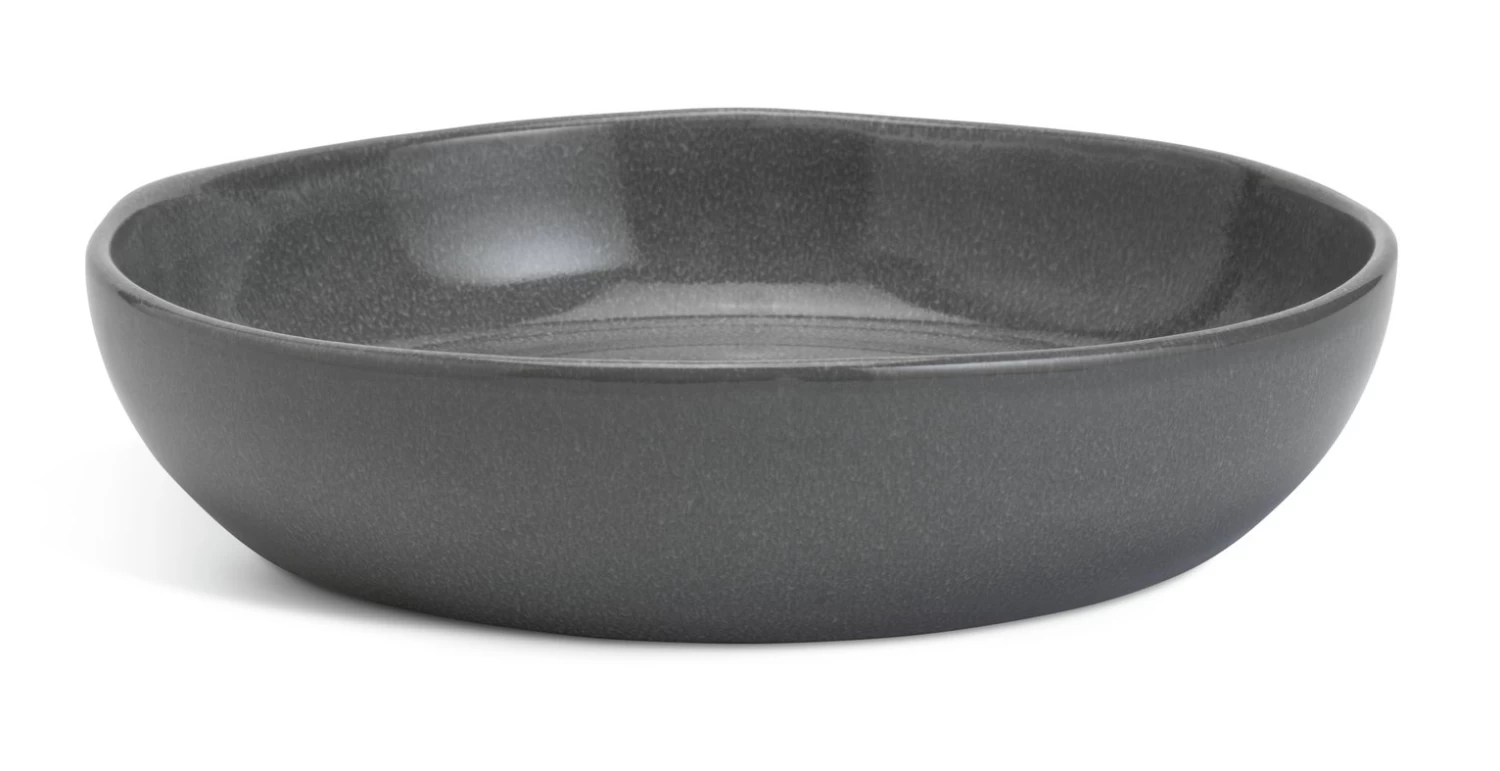Habitat 4 Piece Stoneware Pasta Bowls - Grey - Image 3