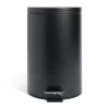 Habitat 12 Litre Flat Top Pedal Bin - Black