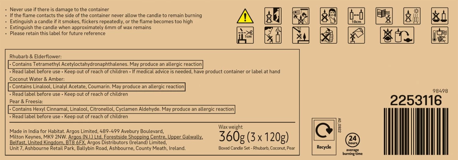 Habitat Medium Scented Boxed Candle Set - Set Of 3 - Image 5