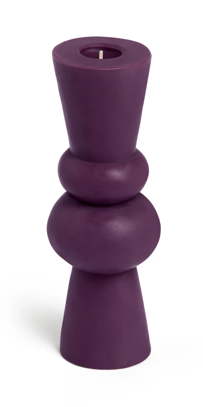 Habitat Turned Shaped Large Candle - Unscented