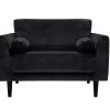 Habitat Jacob Fabric Cuddle Chair - Black