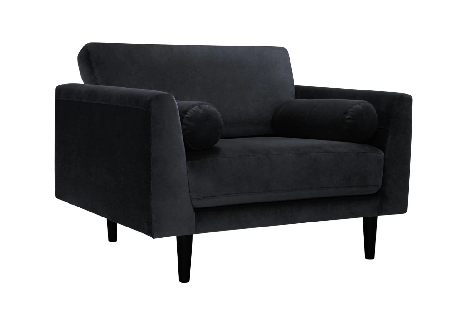 Habitat Jacob Fabric Cuddle Chair - Black - Image 6