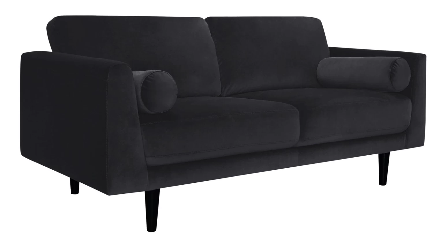 Habitat Jacob Fabric 3 Seater Sofa - Black - Image 6
