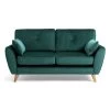 Habitat Iris Fabric 2 Seater Sofa - Teal