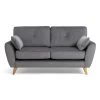 Habitat Iris Fabric 2 Seater Sofa - Grey