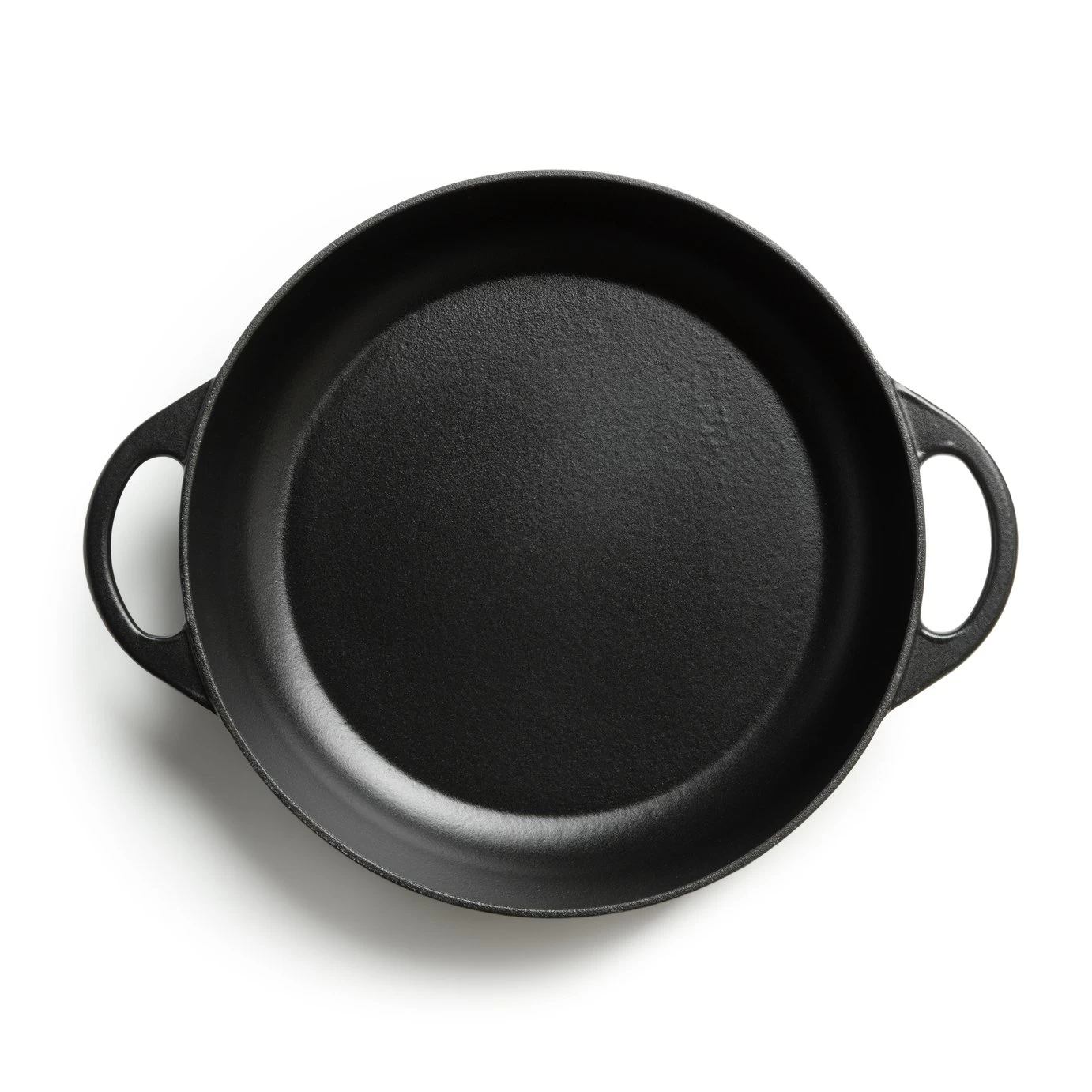 Habitat 4 Litre Shallow Cast Iron Casserole Dish - Black - Image 3
