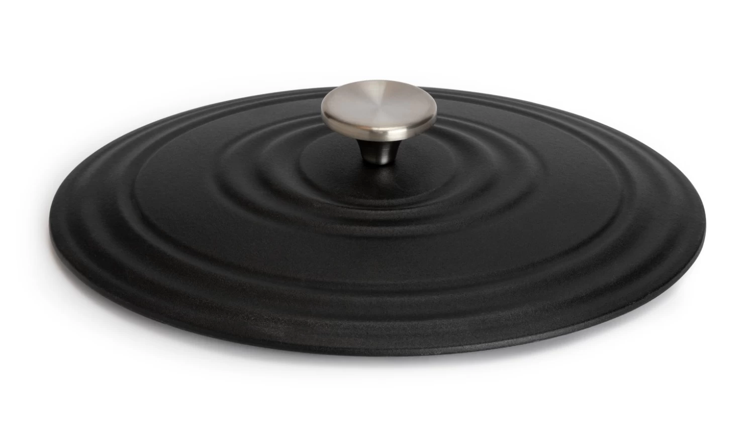 Habitat 4.7 Litre Oval Cast Iron Casserole Dish - Black - Image 4