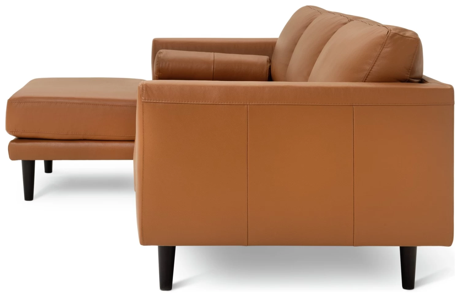 Habitat Jackson Leather Left Corner Chaise Sofa - Tan - Image 7