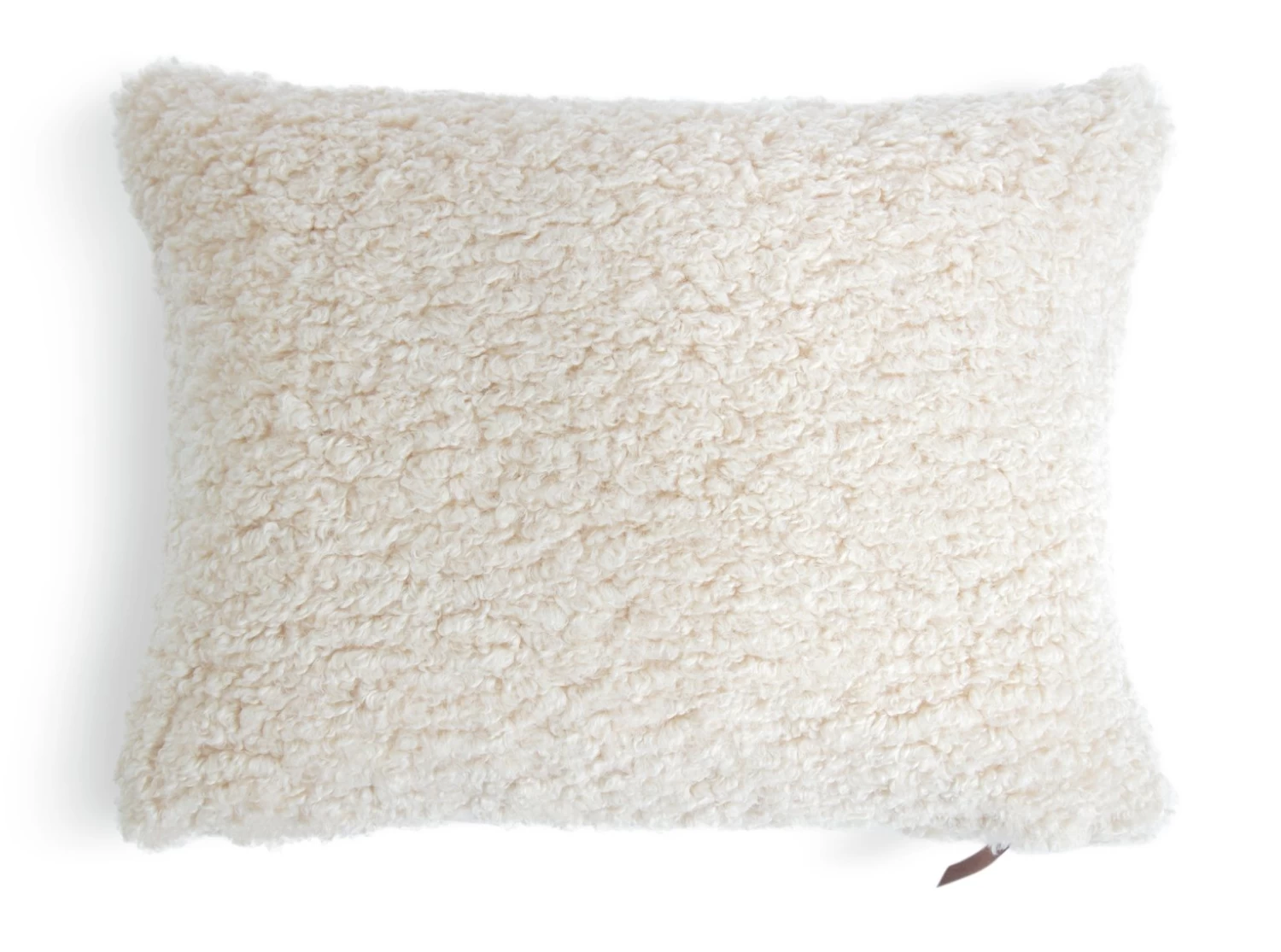 Habitat Faux Shearling Cushion - Oatmeal - 60X40cm - Image 5