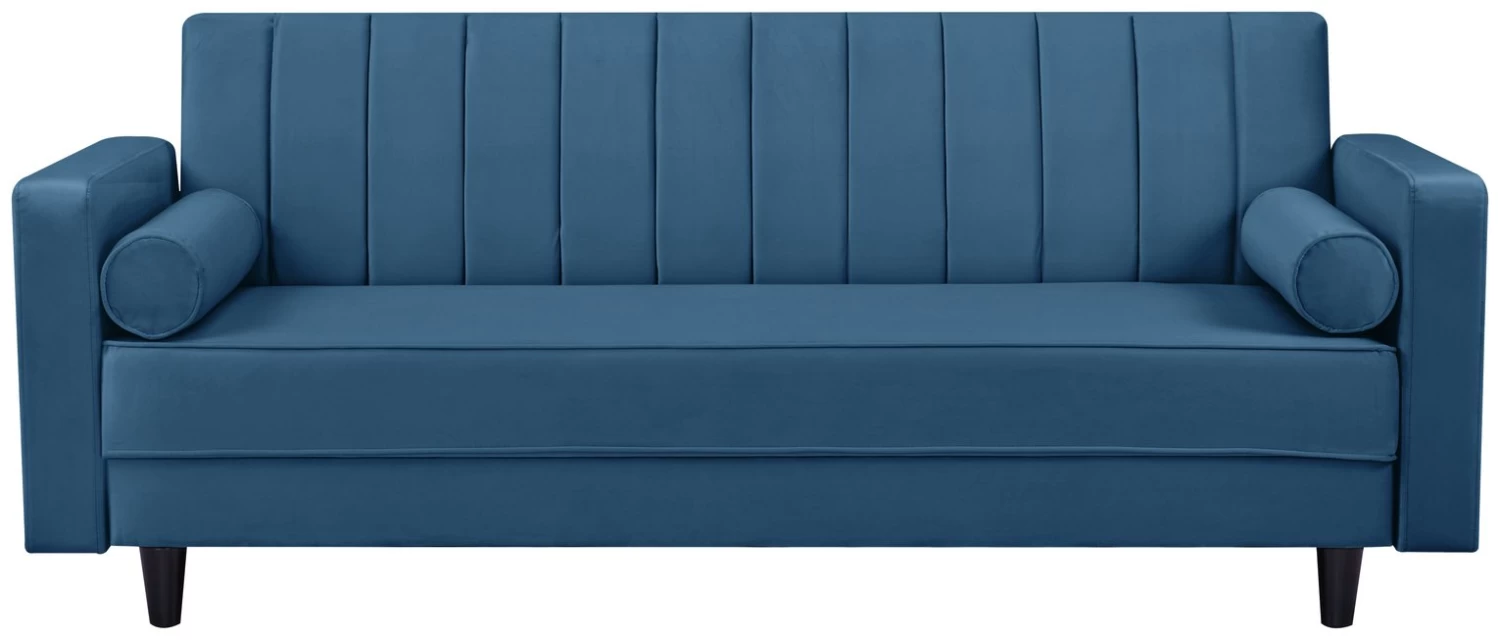 Habitat Preston Clic Clac Velvet Sofa Bed - Navy