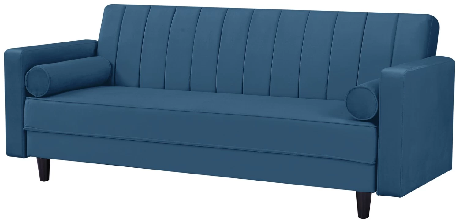 Habitat Preston Clic Clac Velvet Sofa Bed - Navy - Image 5
