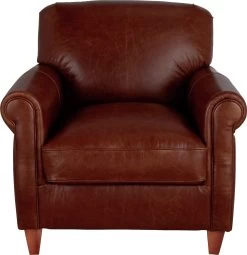 Habitat Kingsley Leather Accent Chair - Tan