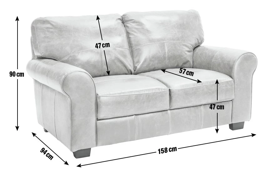 Habitat Salisbury Leather 2 Seater Sofa - Chocolate - Image 4