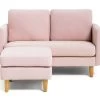 Habitat Remi Small Fabric 2 Seater Chaise Sofa In A Box-Pink