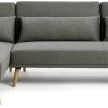 Habitat Andy Left Corner Fabric Clic Clac Sofa Bed - Grey