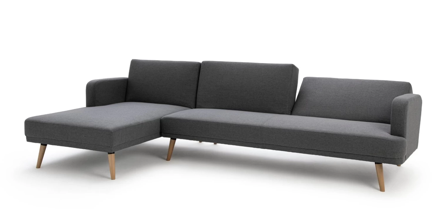 Habitat Andy Left Corner Fabric Clic Clac Sofa Bed - Grey - Image 9