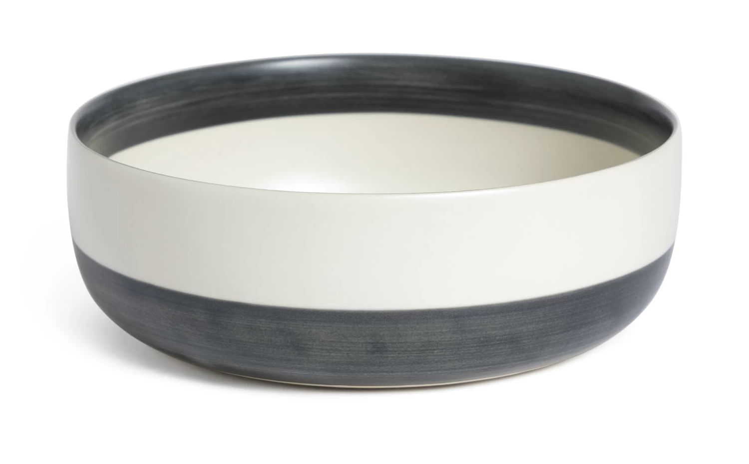 Habitat Artisan Stripe Stoneware Serving Bowl - Image 5