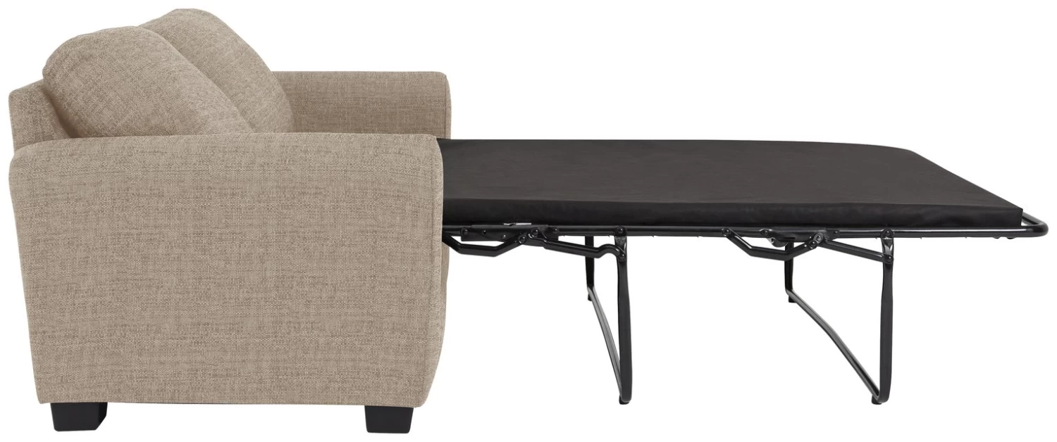 Habitat Lisbon Small Double Fabric Sofa Bed - Beige - Image 6