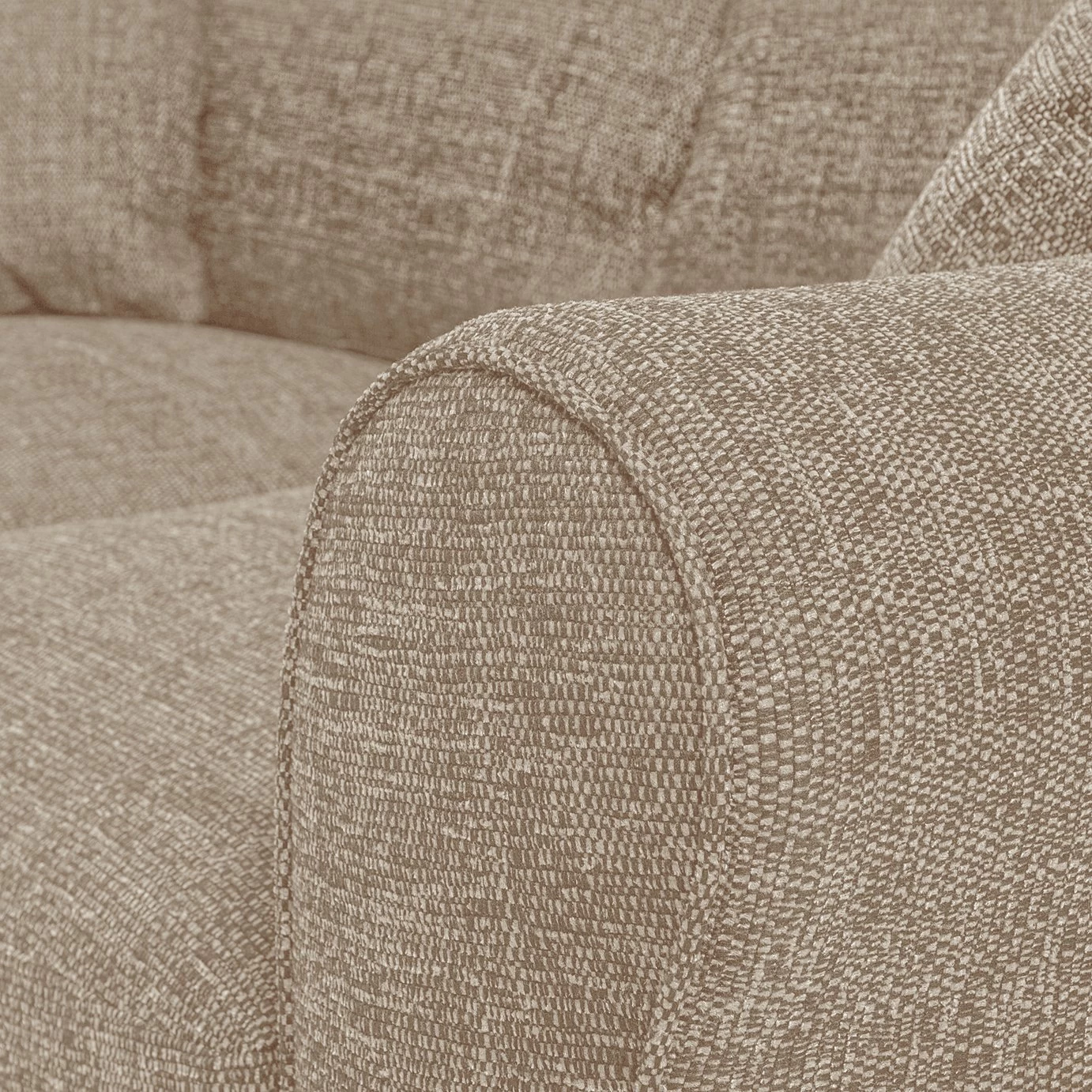 Habitat Lisbon Small Double Fabric Sofa Bed - Beige - Image 9