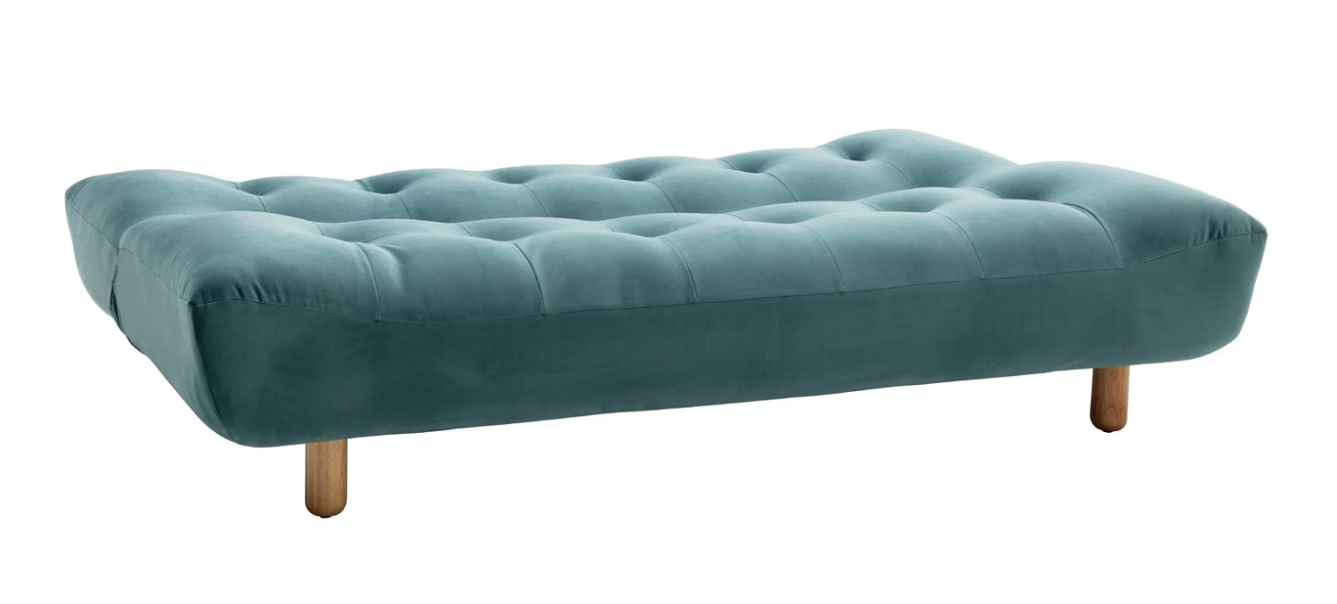 Habitat Kota 3 Seater Velvet Clic Clac Sofa Bed - Teal - Image 6