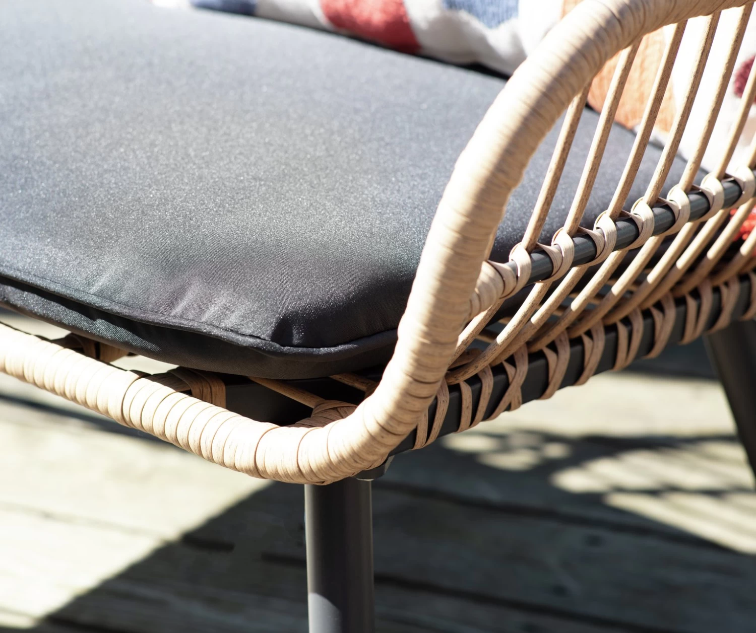 Habitat 4 Seater Bamboo Effect Garden Sofa Set - Image 9