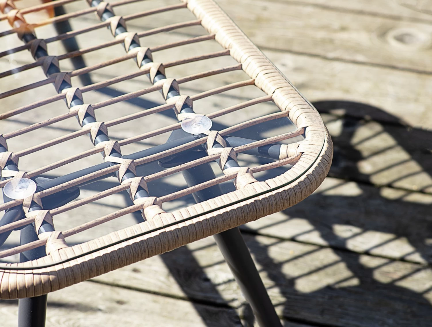 Habitat 4 Seater Bamboo Effect Garden Sofa Set - Image 10